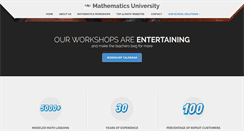 Desktop Screenshot of mathematicsuniversity.com
