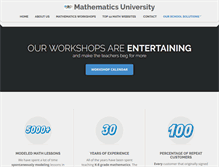 Tablet Screenshot of mathematicsuniversity.com